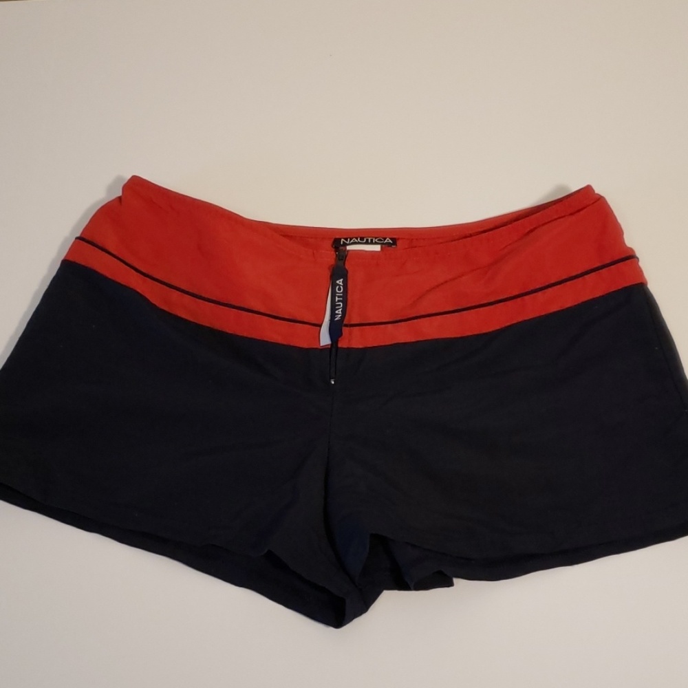 Vintage Nautica size small red / blue shorts